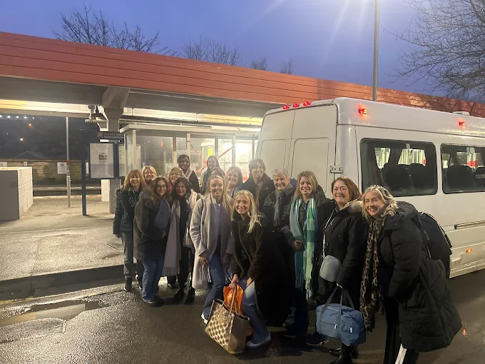 Harrogate town centre minibus service area